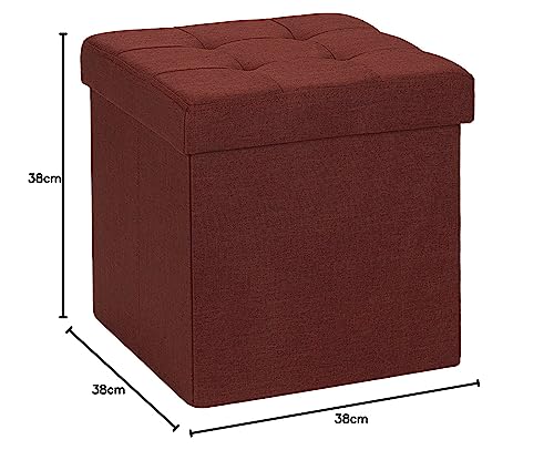 D&D Quality Pouf portaoggetti pieghevole, seduta