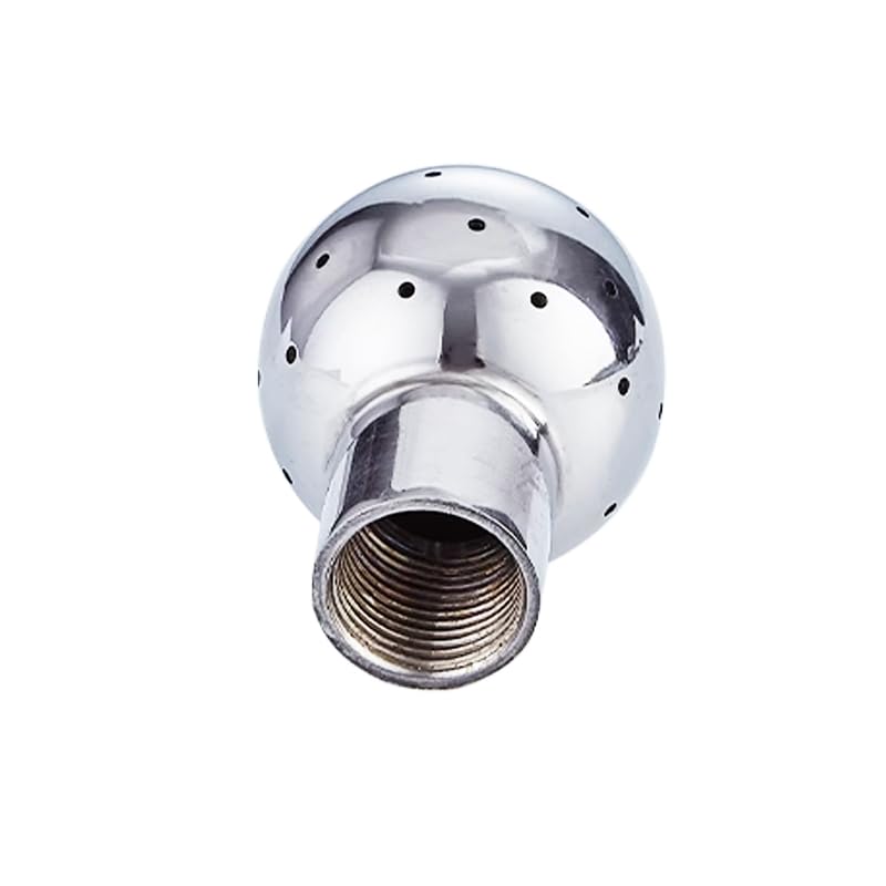 Bola de limpieza CIP de 1-1/4" en acero inoxidable 316L con rosca hembra BSPT 6