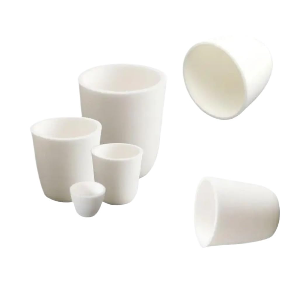 Crisol de alúmina, Crisol de alúmina alta densidad, 5-1000 ml, for uso industrial y laboratorio(1000ml)