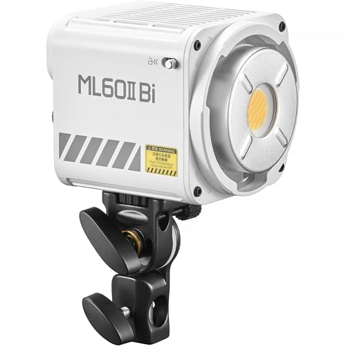 Image of GODOX ML60II Bi 70W Video Light Bi-Color Photography Light 2800K-6500K Dimmable with GODOX Mount COB Bead 2.4G Wireless System Support APP Control with Standar Reflector for Photography