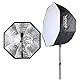 GODOX 80cm Achteckige Softbox für Blitzgerät Speedlite, 2 Stück - Mit Tragetasche für Fotografie, Video, Studio, Portrait und Produktfotografie
