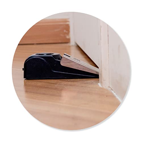 Alarme Trava Cunha Para Portas Com Sensor Sonoro Sem Fio 120Db Perfeito Para Levar Segurança Volume