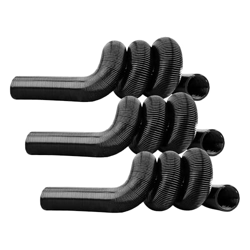 Image of Camco 20-Foot Camper /RV Sewer Hose | Designed to Work with Trailer Sewer Fittings, Threaded Fittings, and Slip Fittings | 3-Inch Diameter Opening (39611) (Pack of 3)