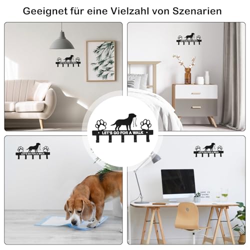 CMANLNYK Wandhaken Hundegarderobe - Hunde Garderobe Eingangs Schlüsselhaken, Kreative Eisenkunst Hundezubehör für Hundeleinen Halterung Wand, Halsband, Hundezubehör