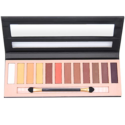 Cosprof 12 Colors Professional Eyeshadow Pallete Face Matte & Shimmer Makeup Eye shadow Palette Nudes Warm Natural Neutral Smoky Cosmetic Eye Shadows (Matte)