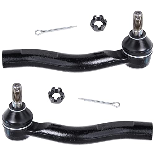 Image of Detroit Axle - 8pc Front End Kit for 06-13 Toyota Yaris 2007 2008 2009 2010 2011 2012 2013, 2 Lower Control Arms w /Ball Joints 4 Inner & Outer Tie Rods 2 Sway Bars Replacement