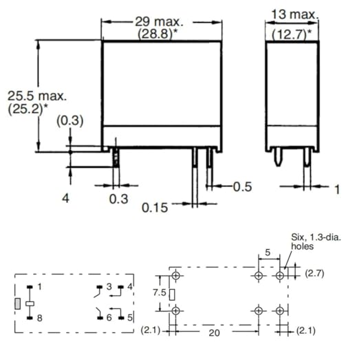 Relé de 6 pines soluciona fallos de encendido en placas de control G2R2A-8A/12A de 24V y 12V 2