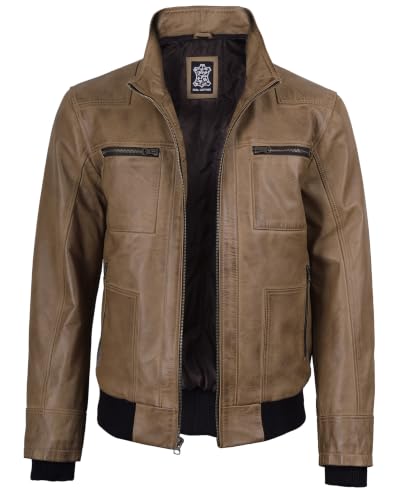 Image of Blingsoul Leather Jacket Men With Detachable Hooded - Real lambskin Leather Jackets For Mens