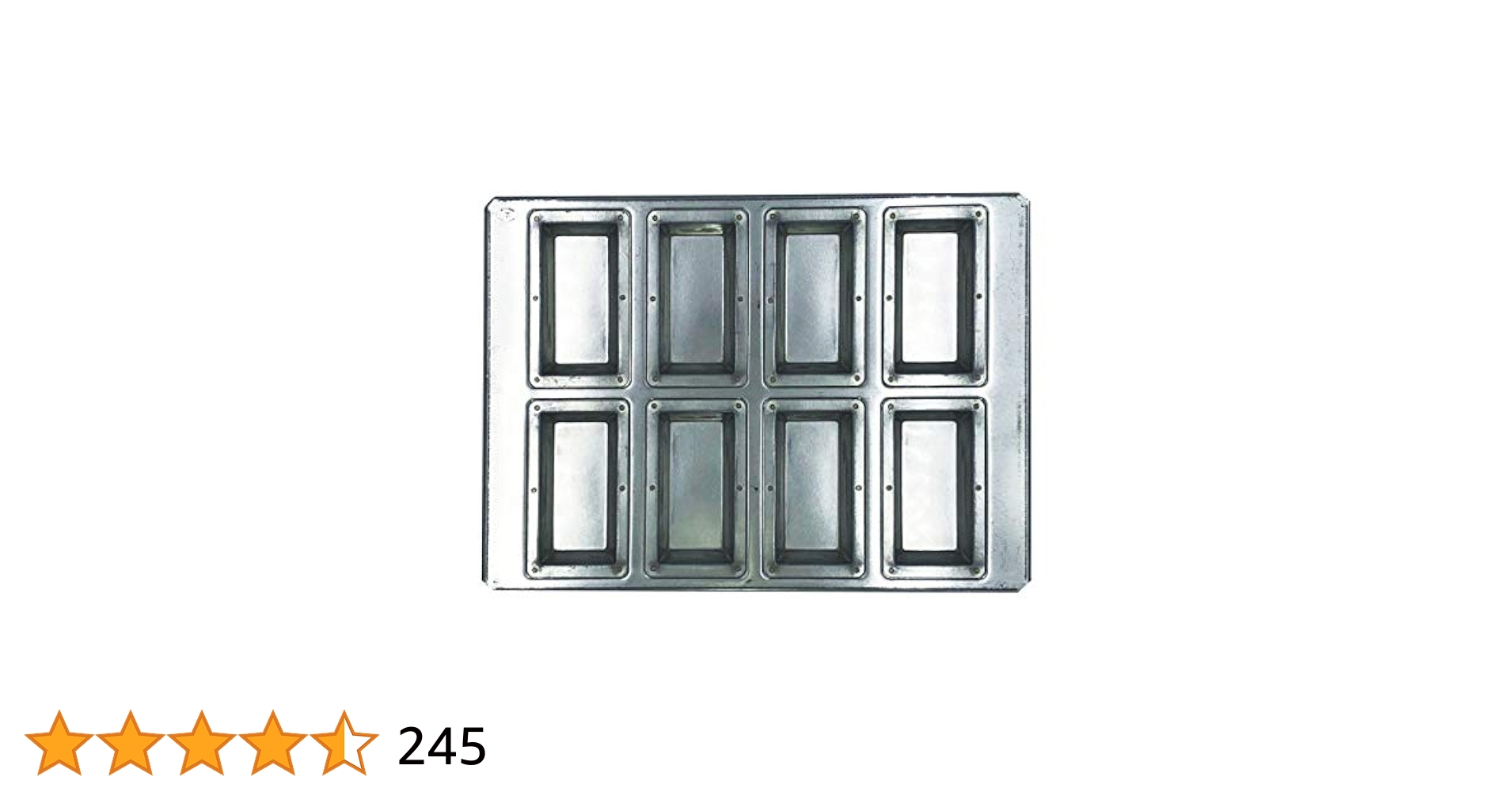 松永製作所 シルバーフィナンシェ天板 8P×2枚 松永製作所 / シリコン加工フィナンシェ天板8P – しぃじーのお