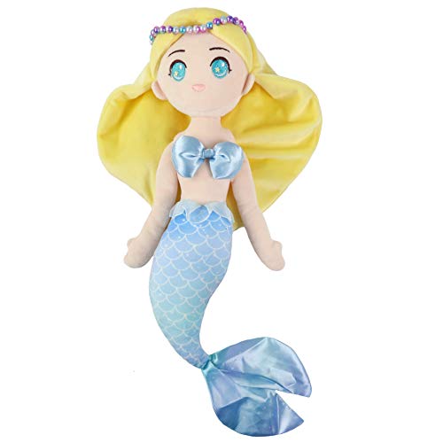 Athoinsu Stuffed Mermaid Doll Princess Soft Plush Toy Birthday Childrenâs Day Christmas for Toddler Girls, 15.5ââ
