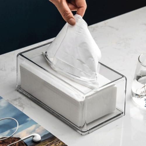 Boîte à mouchoirs transparent distributeur acrylique rectangulaire