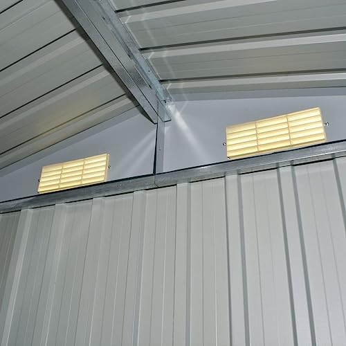 Abri de jardin en métal durable résistant aux intempéries 204cm