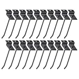 Durlo 20-teiliges Lamellenwandhaken-Set, robuste Lamellenwand-Regalhalterungen, Aufhängehaken, Stecktafel-Gitterwand-Panelhaken für Garagen, Geschäfte, Einzelhandelsdisplays