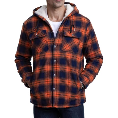 Chaqueta Hombre Invierno Chaqueta Trabajo Hombre Larga Deporte Impermeable Deportiva Chaquetas Negra Nieve Softshell Ligera Ropa 2#orange 3XL