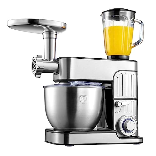 Electric Stand Mixers for Baking Food Mixer with Stainless Steel Bowl Standing Blender Mixers with Dough Hook, Whisk K-Beater Optional Meat Grinder and Juice Extracter Accessories 1000W (Size : 7L mu