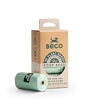 Beco Dog Travel & Hygiene Home Compostable Dog Poop Bags 96pk made from recycled plastic