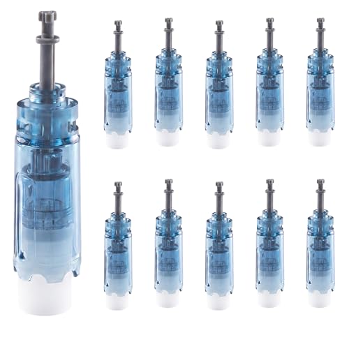 Microneedling Pen Cartridges for Dr Pen M8S A8 A9 A11 Easy-to-Use 0.25 mm for Home Use (18 Pin 10PCS)
