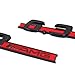 US85 Direct 2X 6.3 AMG Genuine Emblem Fender Left& Right Adhesive Logo Badge Nameplate Decoration Sport for Mercedes-Benz OEM ABS (Red&Black)