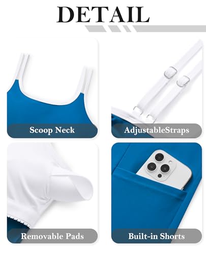 Milin Naco Tankini Two Piece Swimsuits for Women with Skirt Bathing Suit for Women Tankini with Pocket Tummy Control 20252