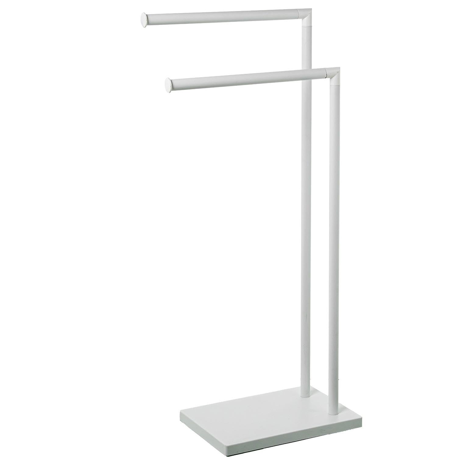 Porte-Serviettes sur Pied en métal Blanc 37 x 20 x 79 cm