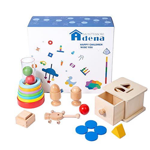 Image of Adena Montessori Toys Play Kit for 0-15 Months Baby Interactive Toys Baby Brain Development Toys (Play Kit for 9-15 Months)