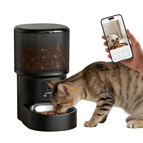 Smart Pet Feeder with 1080P Camera, Two-Way Audio, Remote Feeding, AI Motion Detection, 120° Ultra-Wide Angle, 4L Large Capacity, Automatic Food Dispenser for Dogs Cats, Compatible with 2.4G WiFi - image 8
