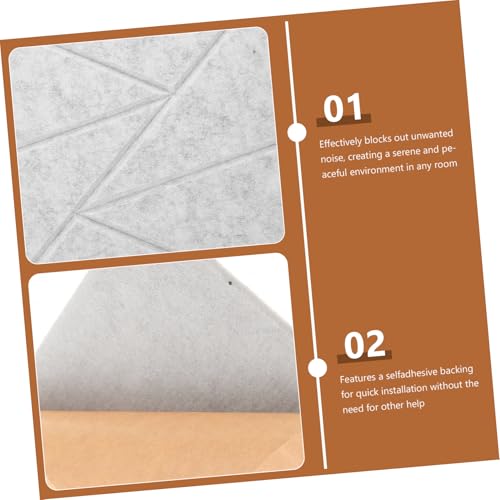 6 paneles acústicos absorbentes de sonido para reducción de ruido con adhesivo y retardante de fuego miniatura 7