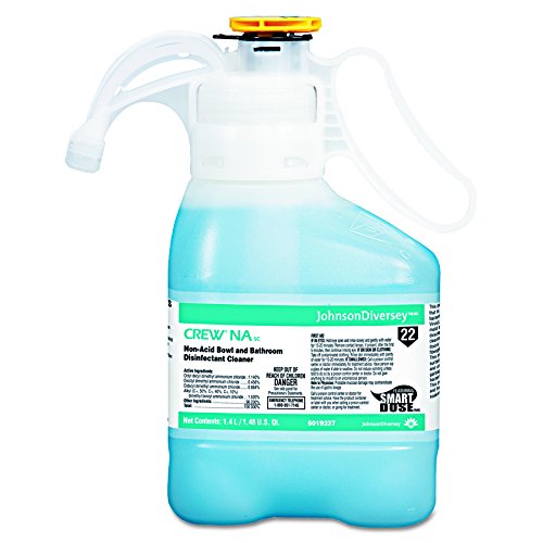 Diversey 5019237 Crew Non-Acid Bowl & Bathroom Disinfectant Cleaner, Floral, 47.3oz (Case of 2)