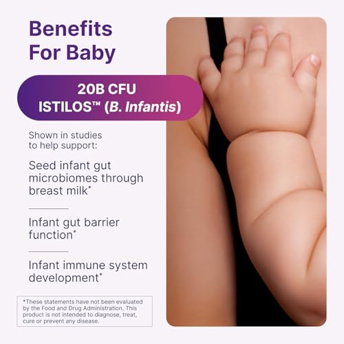Image of Microbiome Labs Pregnancy Support - Prenatal & Postpartum Probiotics for Women - Probiotic Supplements to Support Gut Health & A Balanced Vaginal Microbiome Through Breastfeeding (30 Capsules)