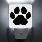 Yobvec Dog Paw Night Light for Boys Girls Printed LED Lamp, Night Lights Plug Into Wall for Bedroom,
