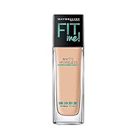 Maybelline New York Fit Me Matte+Poreless Liquid Foundation (With Pump), 128 Warm Nude, 30ml