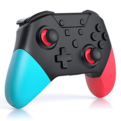 GIM Wireless Controller for Switch/Switch Lite/PC, Rechargeable Controller Remote Gamepad Joypad Joystick with NFC, Wake up, Adjustable Turbo,Screenshot and 6-Gyro Axis