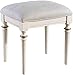 LILIS Tabouret Coiffeuse Coiffeuse Tabouret rembourré Banc Chaise Makeup Siège souple Coussin en bois Chambre Make Up Tabouret, Piano blanc Tabouret