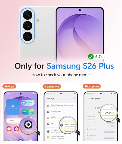 Image of FNTCASE for Samsung Galaxy S26+ Plus Case: [Fit for Magsafe] [Full Camera Protection + Screen Protector] Translucent Matte Military Grade - Shockproof Protective Phone Cover for S26 Plus - Purple