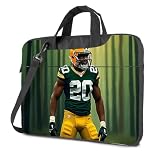 CBRT Laptoptasche für Damen, 43,2 cm (17 Zoll), Fußballspieler in Green Bay Packers, Uniform, Laptoptasche für Damen, 43,2 cm, schwarze Tasche, farbig, 26x36cm
