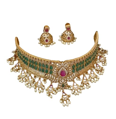 See full amazon price history chart for Griiham Gold Plated Zercon Choker Necklace Jewellery set for women and girls Griiham Gold Plated Zercon Choker Necklace Jewellery set for women and girls (B0CTMF8NH3) Amazon Price History, Amazon Price Tracker