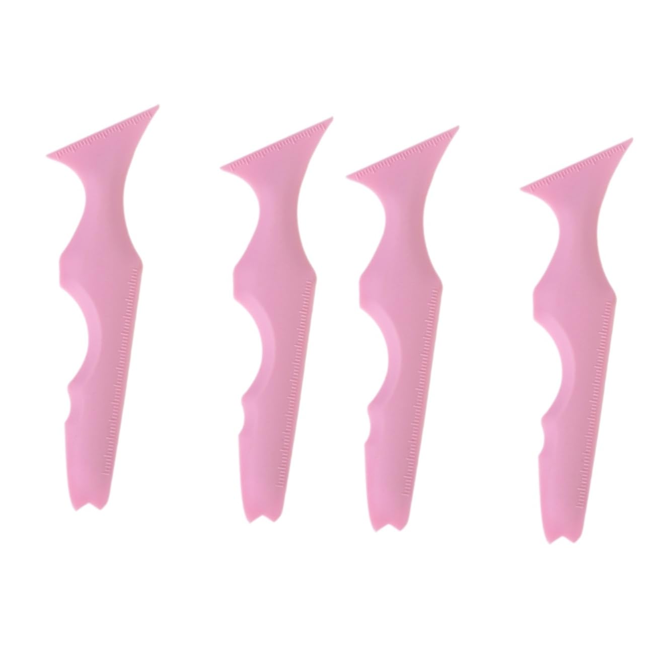 Healeved 4 Pz Righello di bellezza in silicone modello di guida per sopracciglia stampini per ombretto makeup kit make up kit stencil per applicatori di eyeliner stencil guida sopracciglia