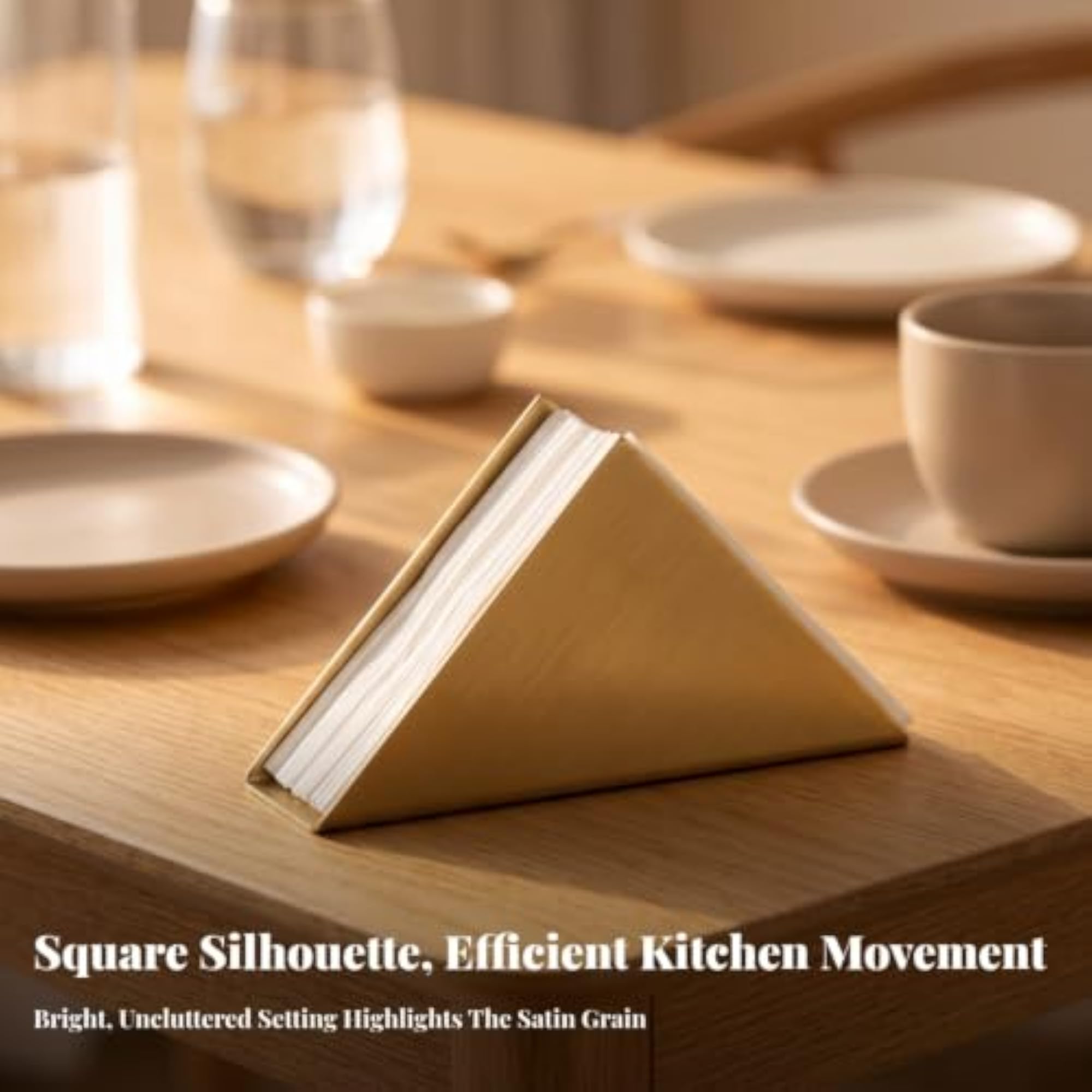 Compact Minimalist Metal Paper Napkin Holder