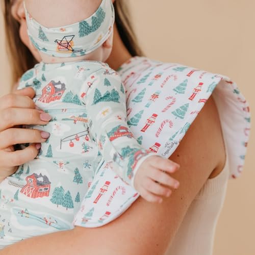 Image of Copper Pearl Premium Baby Burp Cloths - 3-Pack Large Cotton Burp Cloths, Extra Soft Spit Up Rags with 3 Absorbent Layers, Perfect for Baby Boy and Baby Girl Gifts (21 inch x 10 inch Size, Nicholas Set)