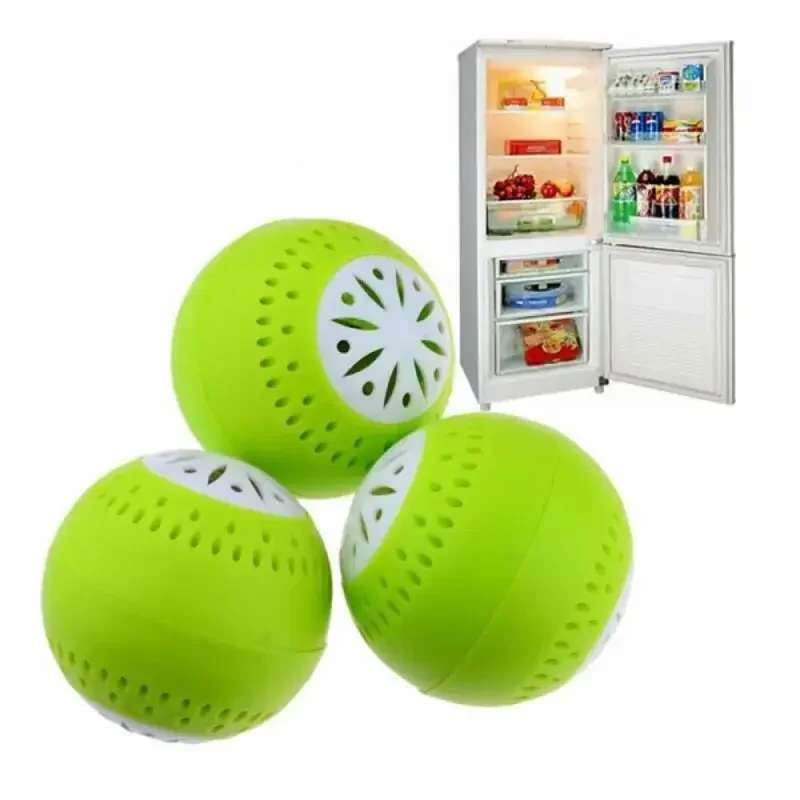 Mann Mart Eliminate Fridge Odors Naturally: 3 Activated Carbon Deodorizer Balls for Fresh-Smelling Kitchens-image-43