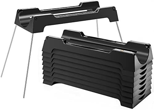 gesundtek RV Sewer Hose Support,Sewer Hose Drain Support Kit,9 Different Heights Works Over Uneven Terrain for Increased Drainage,Adapts to a 10ft,15ft or 20ft Sewer Hose Kit,Black-20Ft