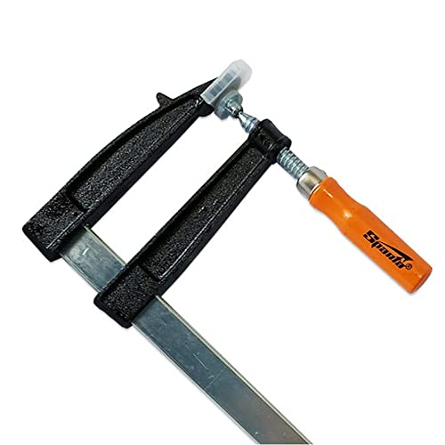 Kit 4 Grampos Sargento Tipo F Para Marceneiro Carpinteiro Cabo Em Madeira 12pol Aço 150x50x200