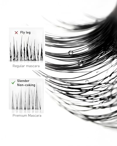 Image of Waterproof Tubing Telescopic Mascara: 2026 New Mascara, Black | Mas-cara Volume and Length - Waterproof - 3D Curling - Smudge-Proof - Clump-Free - Long-Lasting Lash Definer