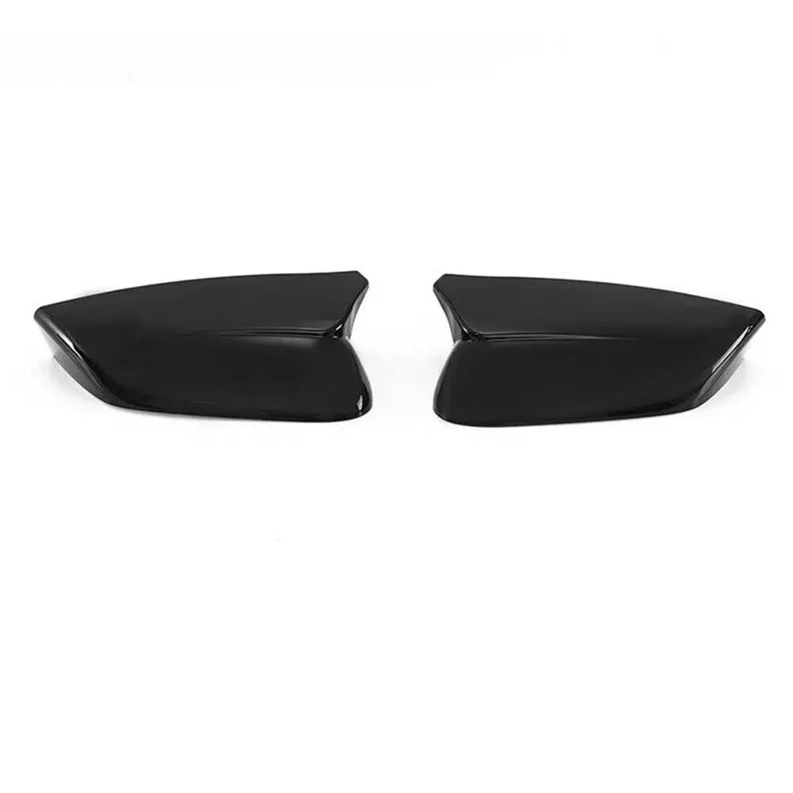 Yeskit Gloss Black Lhd For Kia Ev6 2022 2023 Car Rearview Side Mirror Cover Wing Cap Sticker Exterior Door Case Trim Shell Carbon Fiber(Gloss Black)