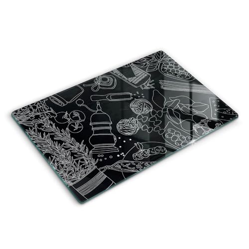 Plaque de protection induction anti rayure en verre robuste 80x52cm - 2