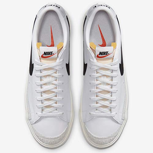 Image of Nike Men's Blazer Low '77 Vintage Shoes, White /Black /Sail, 4.5