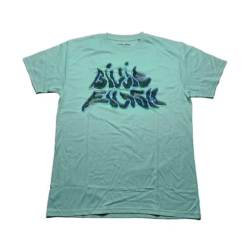 Billie Eilish　gameＴシャツ　Ｌサイズ　新品未着用 Billie Eilish T Shirt Neon Logo Billie Official Unisex Blue