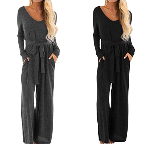 Combinaison noir col rond taille 36 pour femme chic