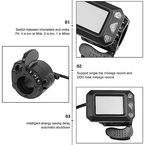 Reinscer 24 V 250 W inklapbare step-controller-kit, elektrische step-controller, lcd-display, elektrische step-rem, gaspedaal, smoorset, (24 V) - Afbeelding 4