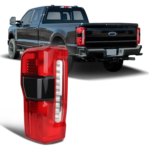 Image of Tail lights Fit for 2023-2025 Ford F250 F350 Super Duty | w /Blind Spot Halogen Rear Light Taillight Rear Brake Lamp Assembly OE:PC3Z13405B FO2800294(W /Blind Spot, Left Driver Side)